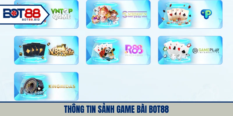 Sảnh game bài BOT88 thu hút đông đảo người tham gia