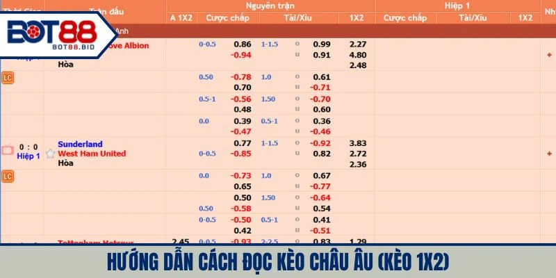 Chi tiết về cách đọc kèo châu Âu là gì